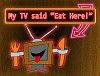 My TV Says Eat Here App horizontal logo